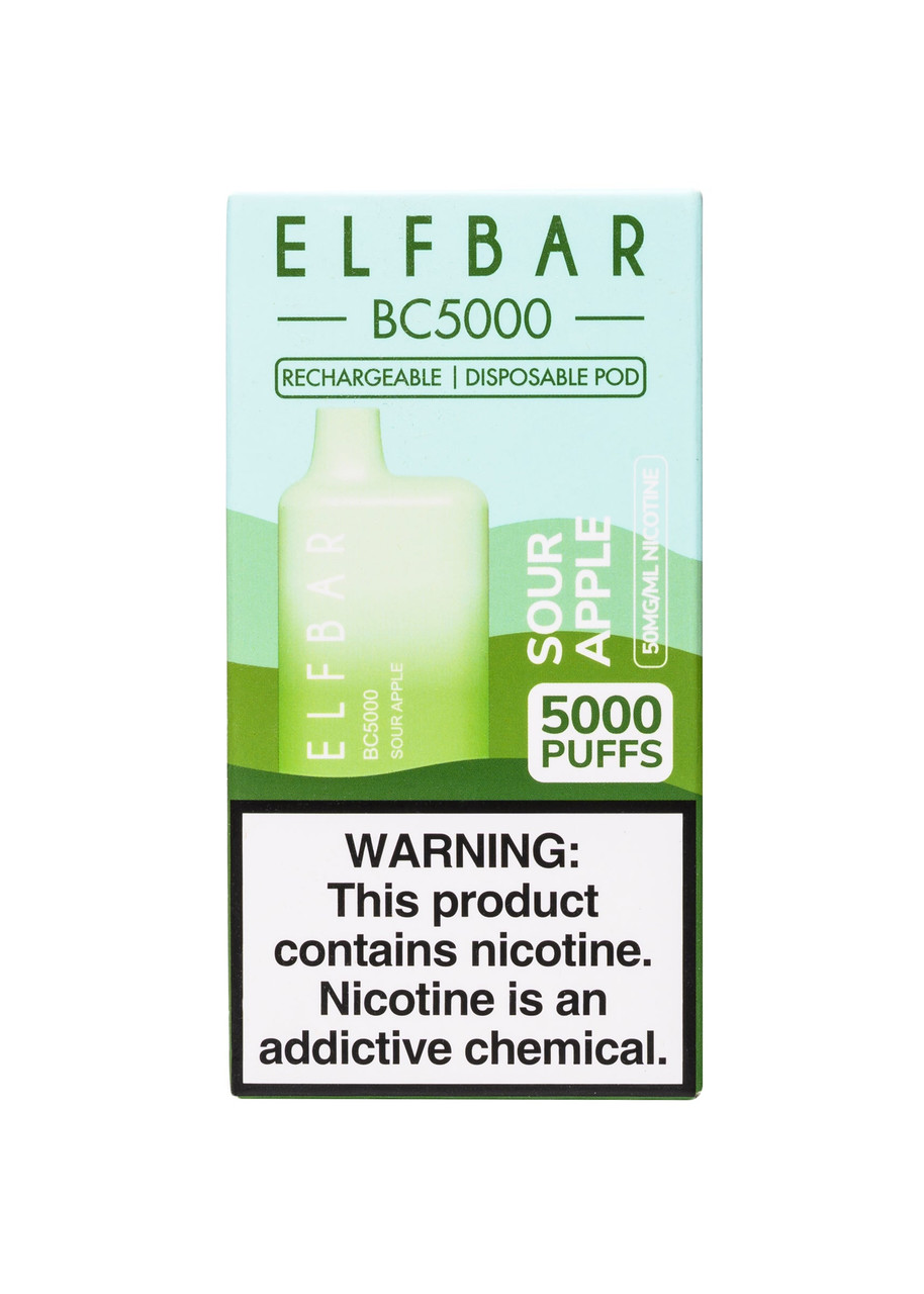 elf bar bc5000 Sour Apple Orange Creamsicle Geek Bar 100+W Color:Crystal Gold
