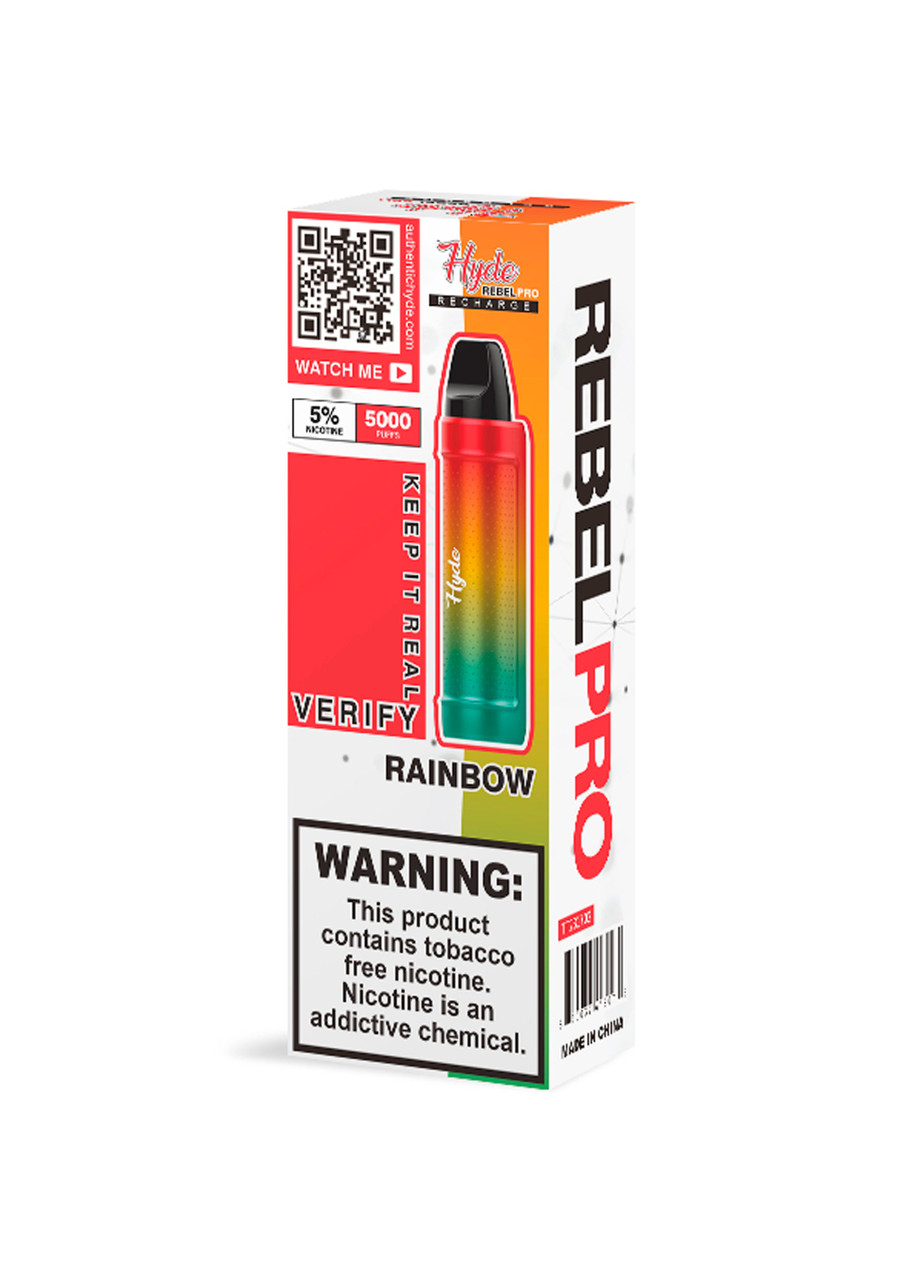 hyde rebel vape Pro 5000 Rainbow Choose Flavor:Lemonade Edition - Strawberry Dragon Lemonade Float X 10K Puffs charger widebody