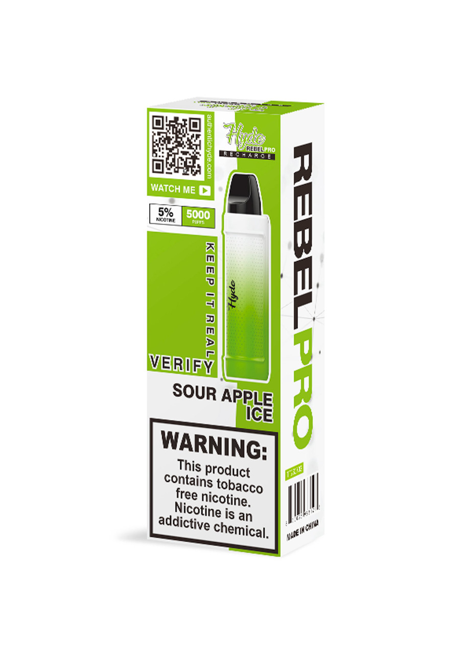 Hyde Rebel Pro 5000 Sour Apple Ice | GetPop