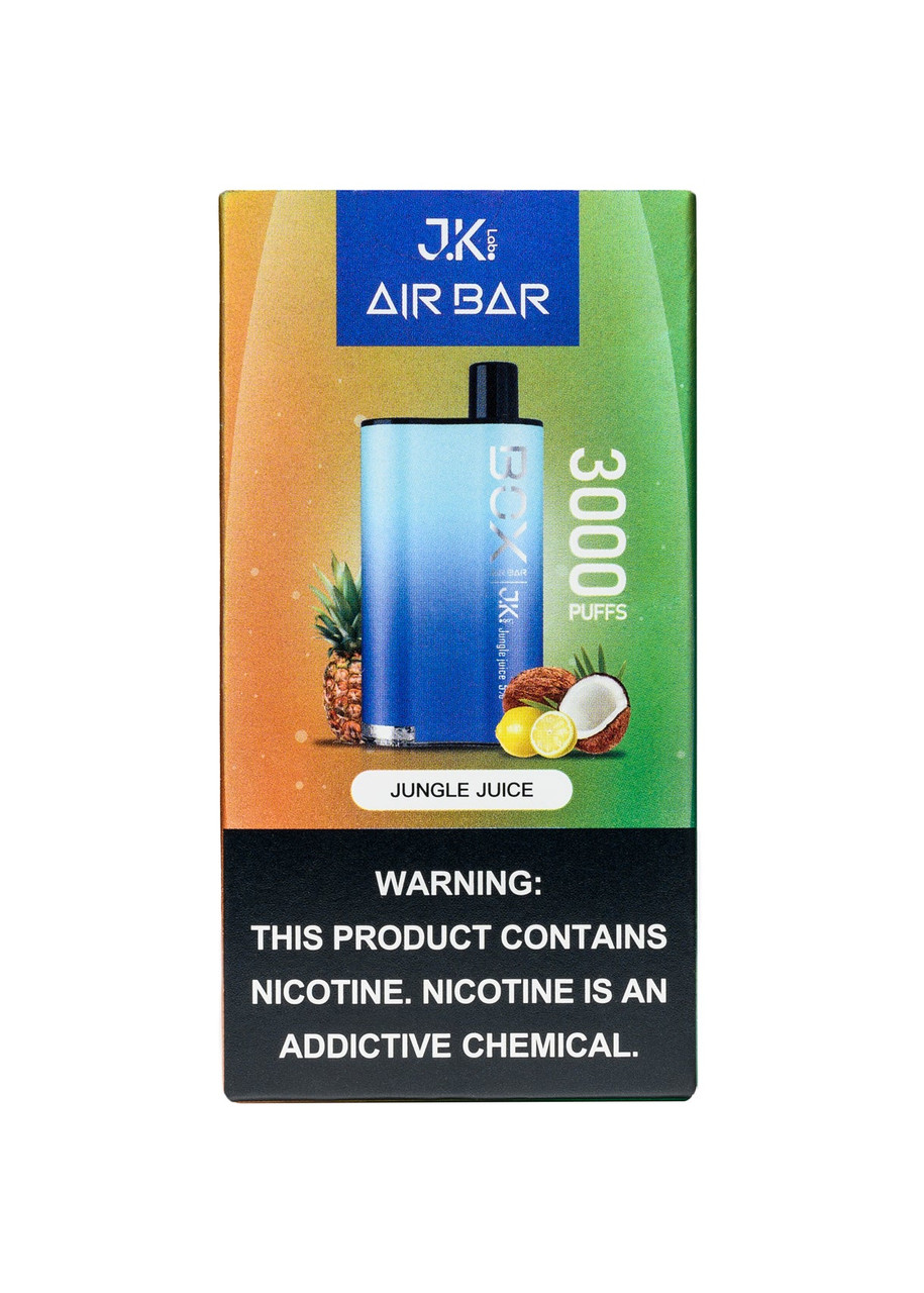 jk air bar vape price Box 3000 Jungle Juice Flavor:Raspberry Orange Iced Vape Kit Type-Sub Ohm Buy Gotek X Pod
