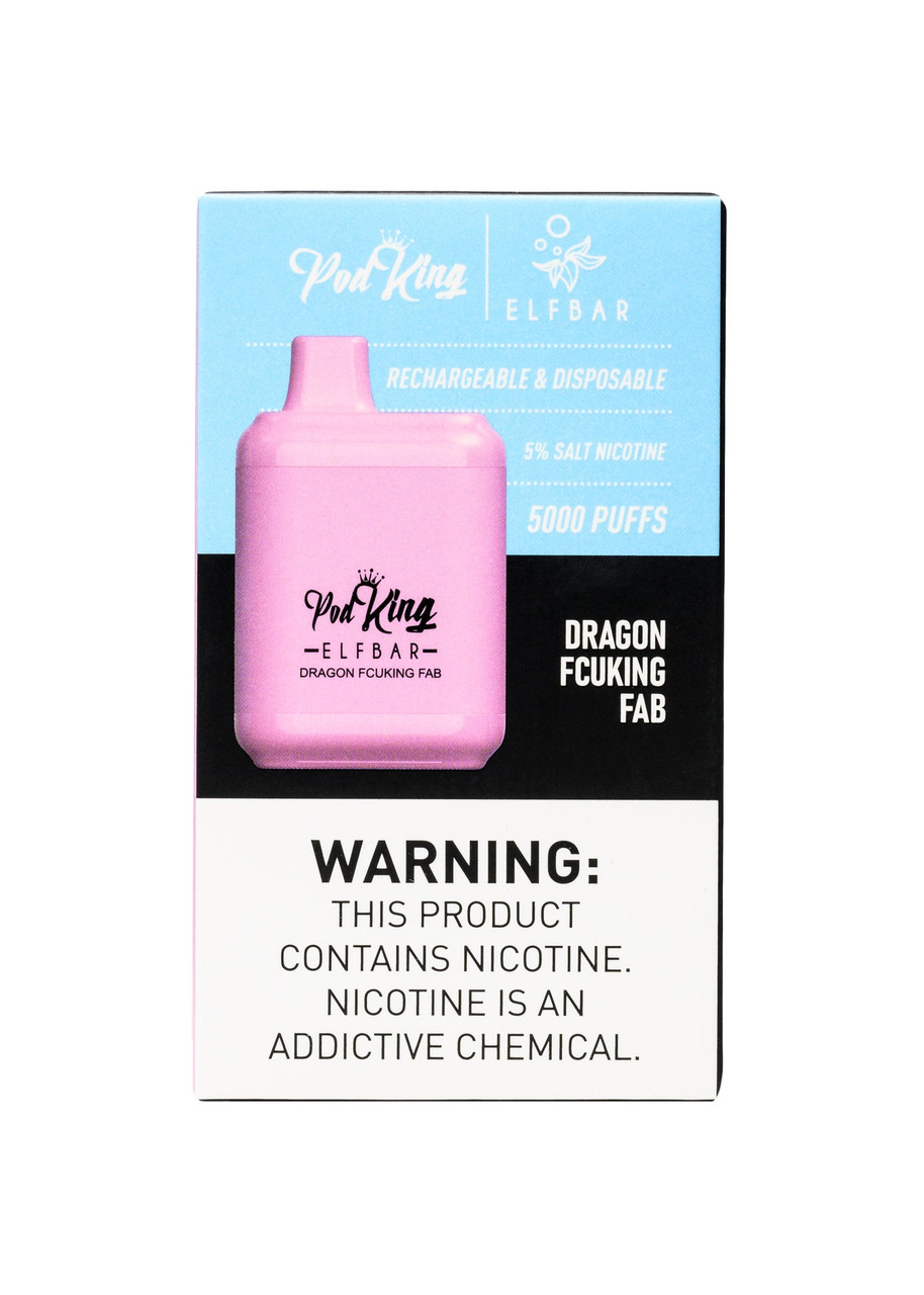 what flavor is fcuking fab vape Elf Bar x Pod King XC5000 Dragon SWFT Mod 5000 Puffs Magnum colour:Lavender Purple
