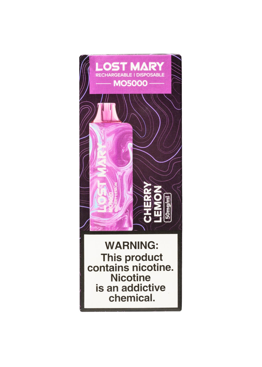 lost mary cherry lemon flavor MO5000 Brand_Elux Choose Flavor:Frozen Peach Why Is My Cart