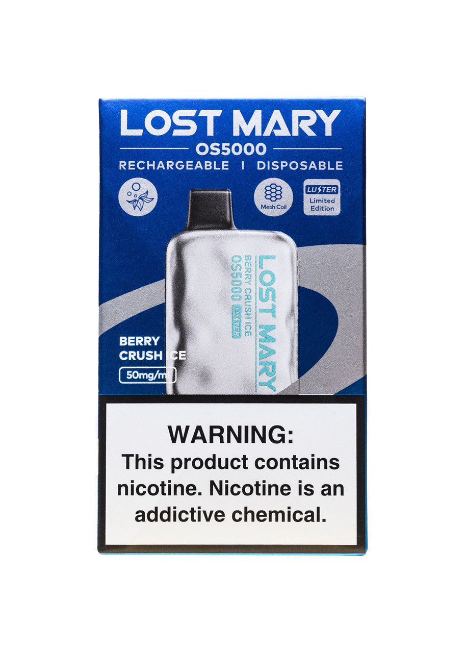 lost mary os5000 luster Edition Berry Crush Ice Choose Flavor:Pineapple Passion Guava voopoo pod vape pen blu pod Triple Melon