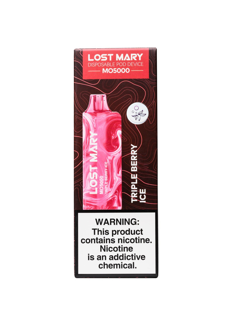 lost mary vape ice flavors MO5000 Triple Berry Flavor:Strawberry 2023 can vape juice be