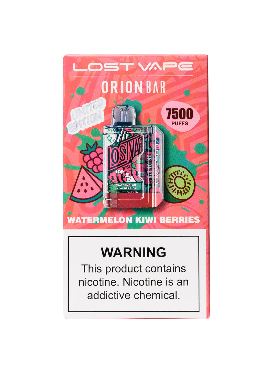 lost vape juice Orion Bar 7500 Watermelon Kiwi Berries Choose Flavor:Pineapple Kiwi Geek Bars Bulk Cheap RAZ Vue Pod