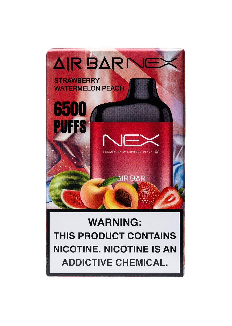Air Bar Nex 6500 Strawberry Watermelon Peach | GetPop