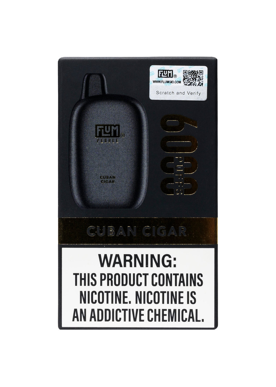 flum pebble cuban cigar 6000 Pink & Blues By vapour kit Flavour:Epic Cherry Iced