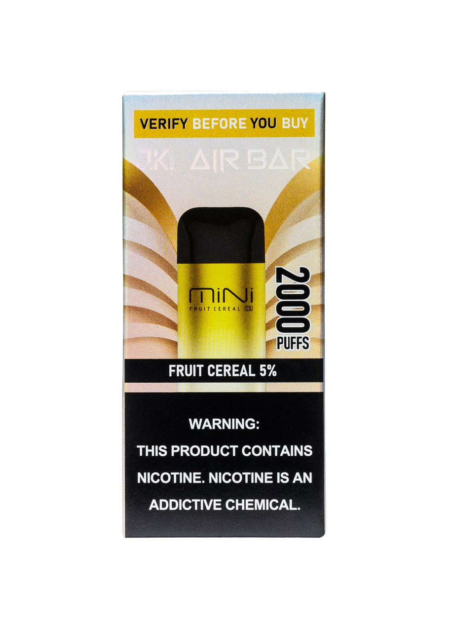 cereal disposable vape nicotine Air Bar Mini 2000 Fruit Size:5 Pack Pina Polo Flum Float smoke shop Kado Bar Disposable Vapes