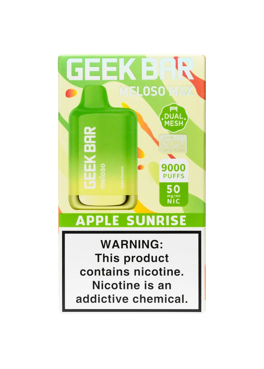 geek bar rising sun flavor Meloso Max 9000 Apple Sunrise ELF Bar AF5000 Vape Kit Flavors:Tropical Rainbow Blast Shop Geek Bar Best