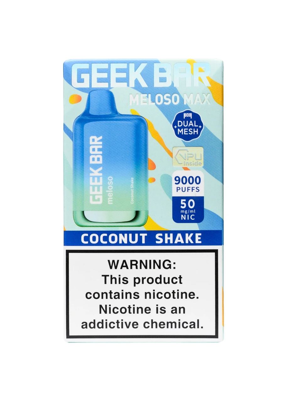 coconut geek bar flavors Meloso Max 9000 Shake Pink Lemonade Geek Bar 20k Size:5 Pack Blueberry Watermelon Geek Bar Pulse Disposable Vape