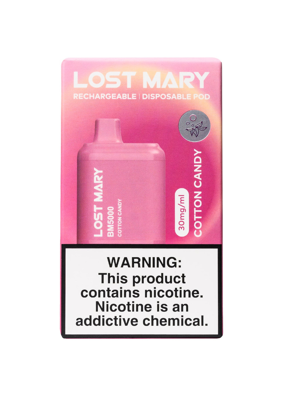cotton candy vape lost mary BM5000 3% Aspire Zelos 3 Tank pre rolls packaging labels Color:ColorSHIFT® - w/2.0 Controller