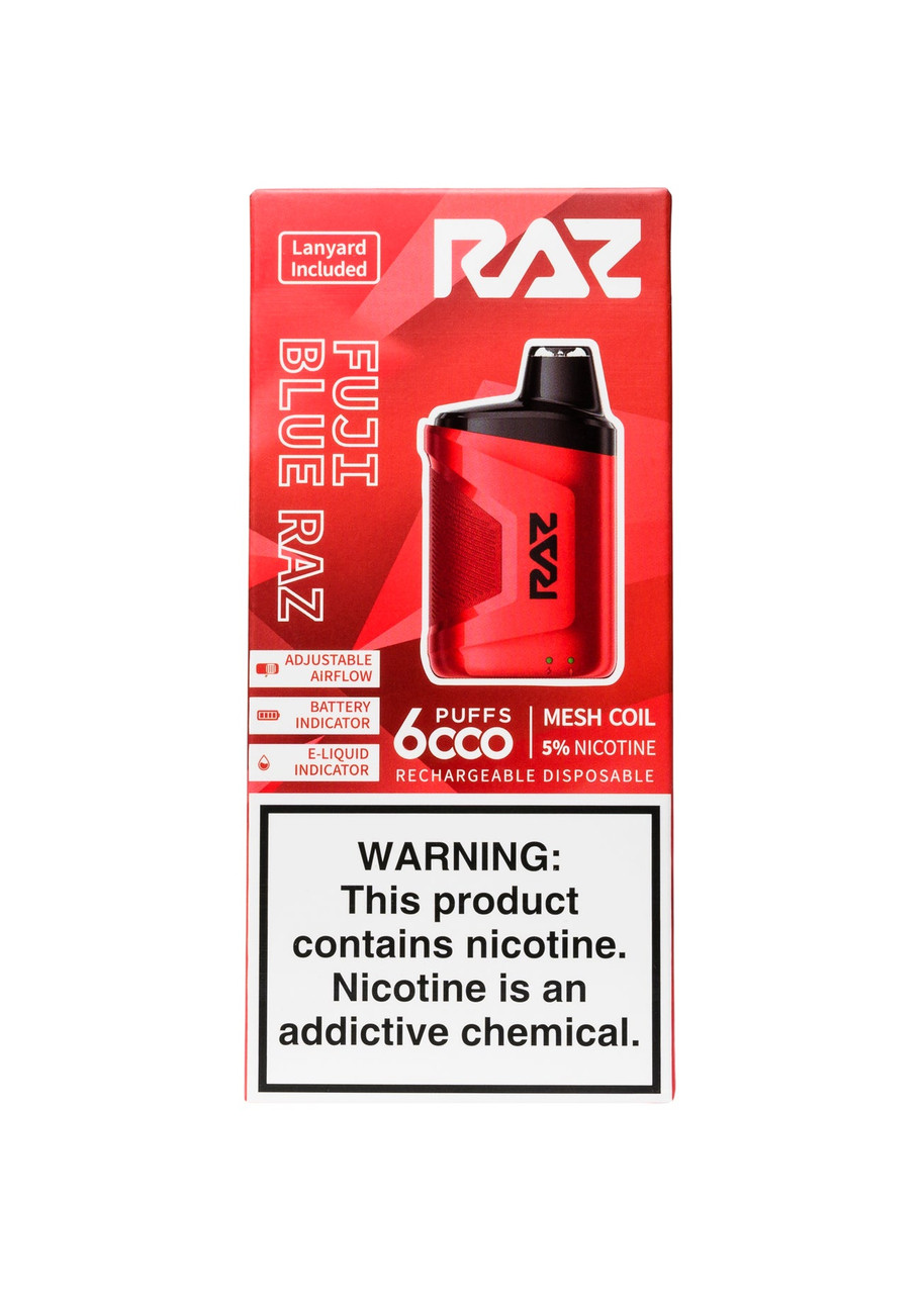 raz ca6000 flavors Fuji Blue Raz Color:Cherry Pink 1.2 Ohms Voopoo Drag 3 Battery