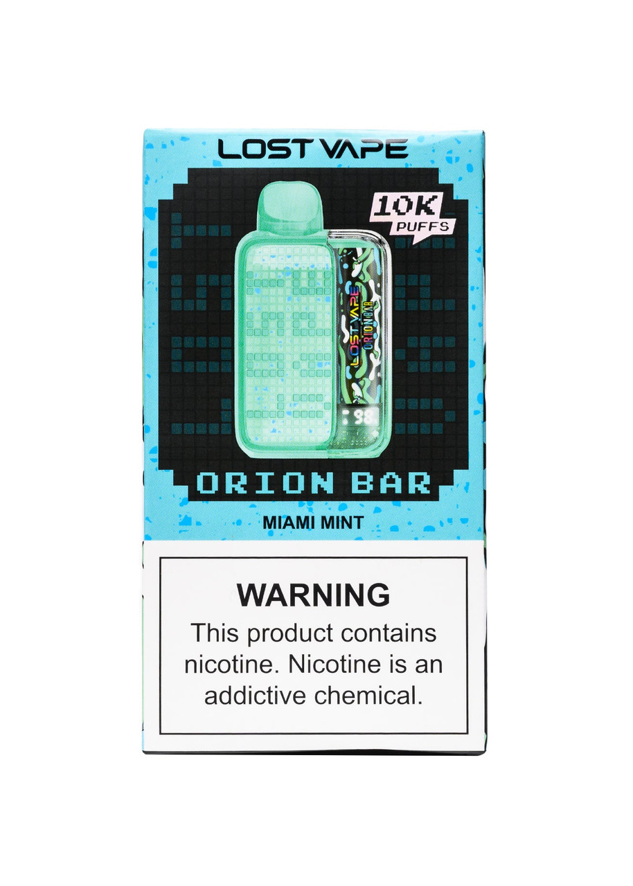 lost bar vapes Vape Orion 10000 Miami Mint Raz Flavor:Crystal Grape JUUL light stuck on