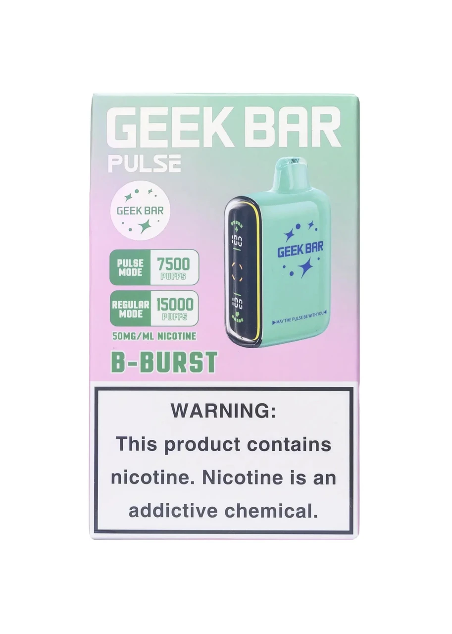 twisted b pop flavor geek bar Pulse 15000 B-Burst Flavour:Watermelon Bubble Gum wave1 Geek Bar Pulse 15000