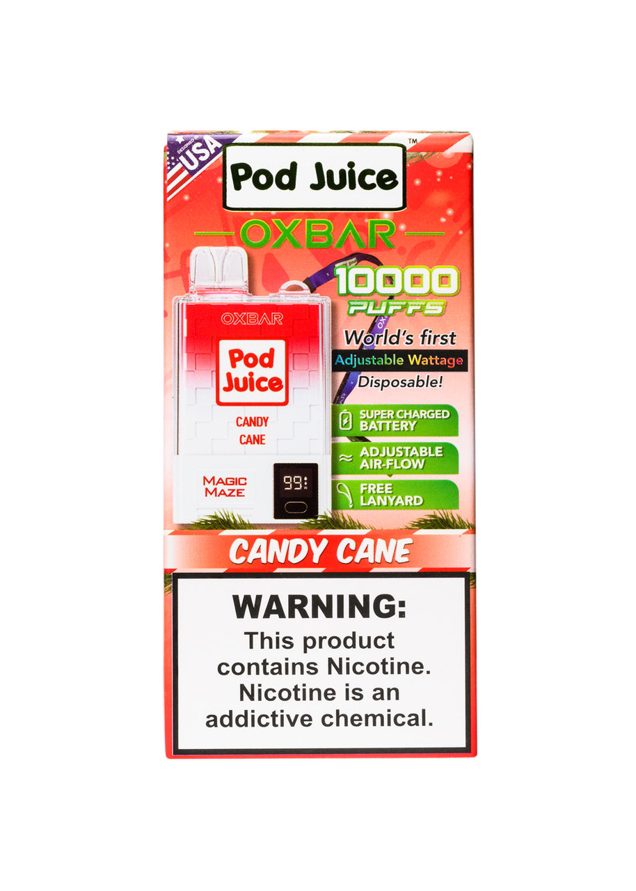 candy cane vape disposable Oxbar Magic Maze Pro 10K Flavor:blanco grapefruit iJDMTOY LED A-Pillar Ditch VAPE SALE ELIGIBLE