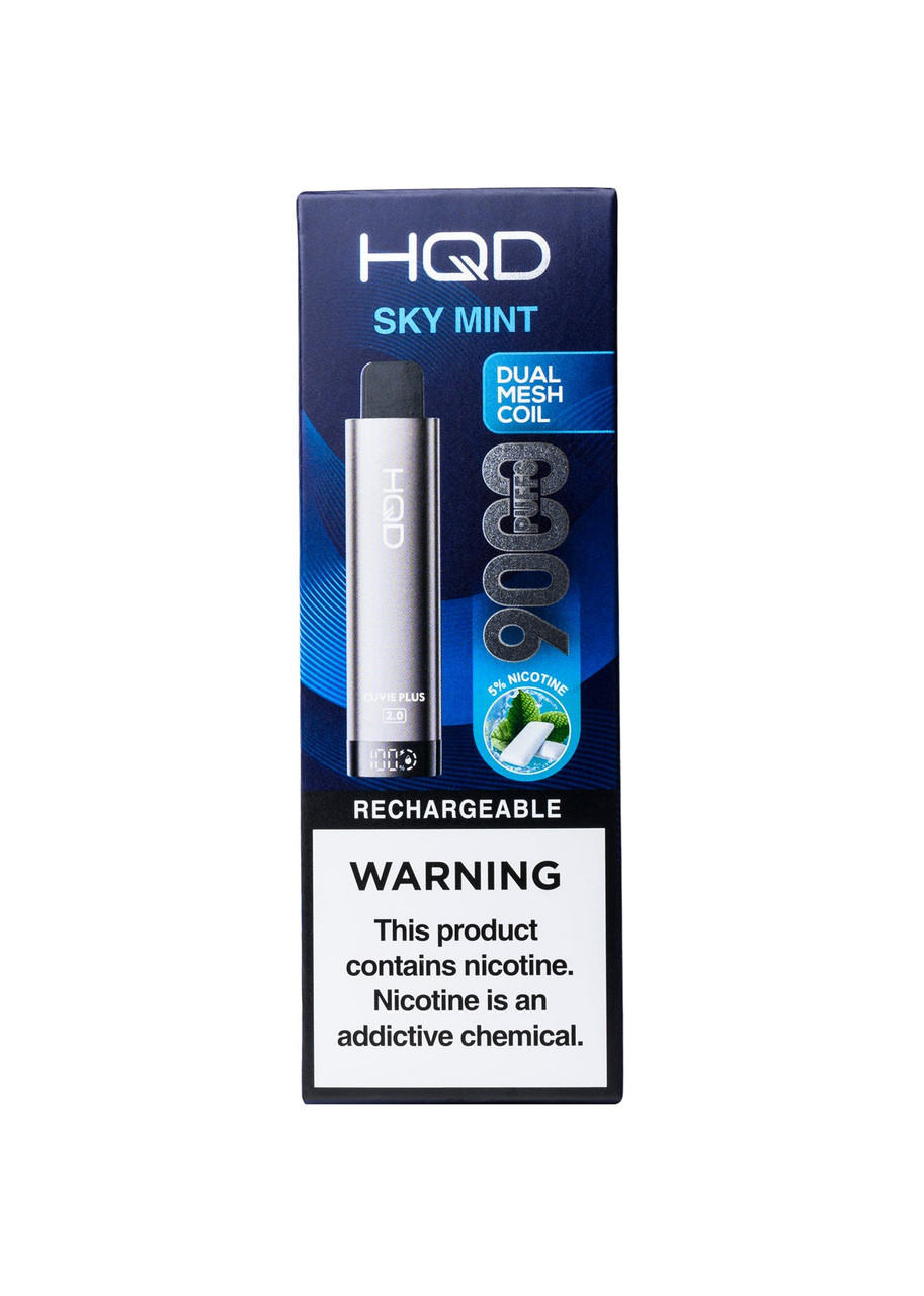 hqd vape sky mint Cuvie Plus 2.0 Size:10 Pack Strawberry Mango Flum Float Vuse - 