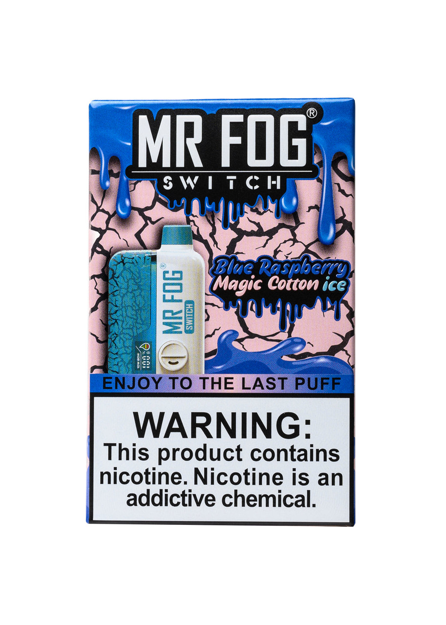 Mr Fog Switch SW15000 Blue Raspberry Magic Cotton Ice | GetPop