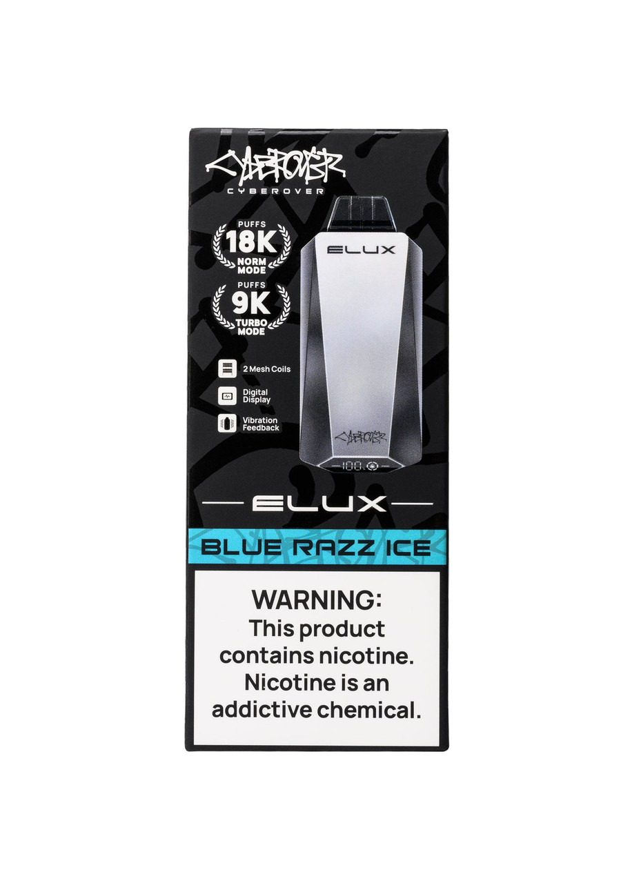 Elux Cyberover 18000 Blue Razz Ice | GetPop