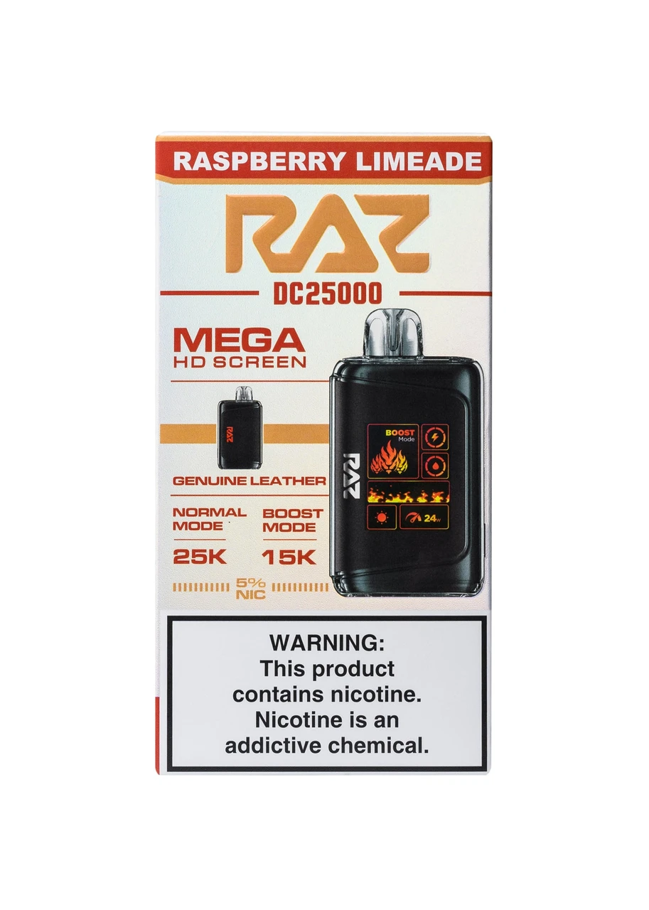 dc25000 raz flavors Raspberry Limeade Flavour:Banana Steezy Strawberry TAX-4 Buy Air Bar Lux