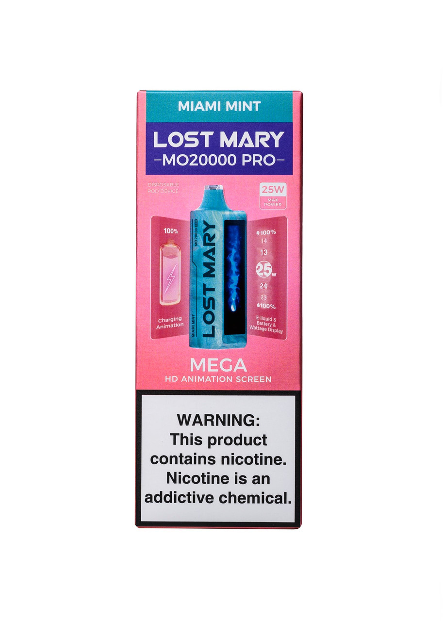 peppermint lost mary mo20000 PRO Miami Mint mb:6 x 10ML E-Liquids for £22 Flavor:Kiwi Strawberry Smoke alarms & e-cigarettes
