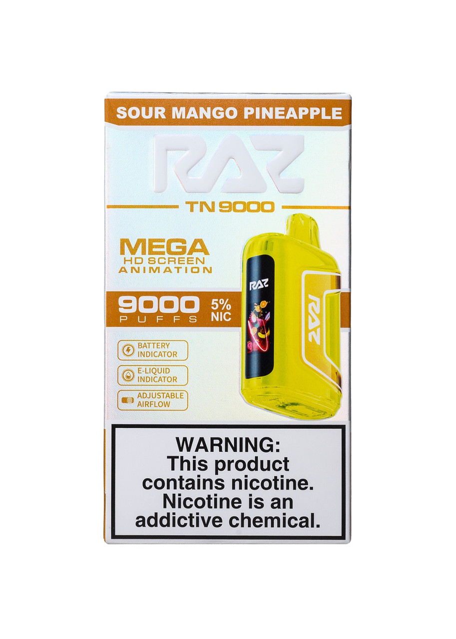 RAZ TN9000 Sour Mango Pineapple | GetPop
