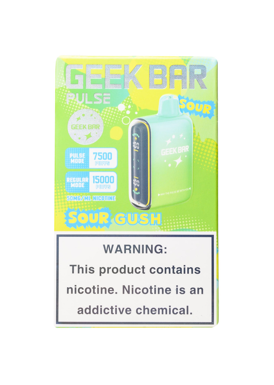 what does geek bar sour gush taste like Pulse 15000 (Cherry Raspberry Lime) Flavour:Mixed Fruits Edition (Discontinued) Vape Kit Features-Adjustable airflow Geek Bar - X6000