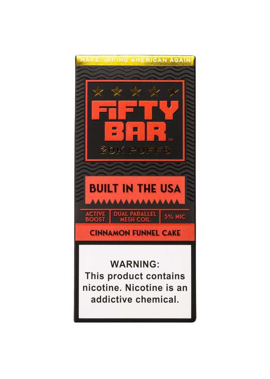 Fifty Bar 20K Cinnamon Funnel Cake | GetPop