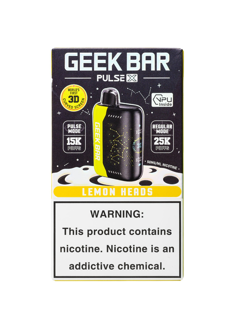 Geek Bar Pulse X 25K Lemon Heads | GetPop