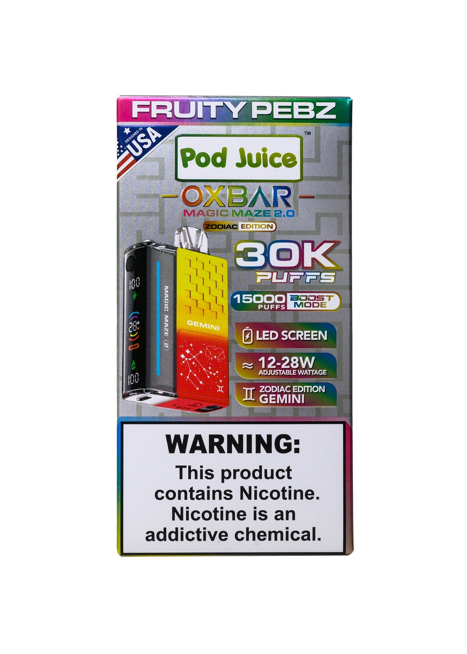 Oxbar Magic Maze 2 Fruity Pebz (Gemini) | GetPop
