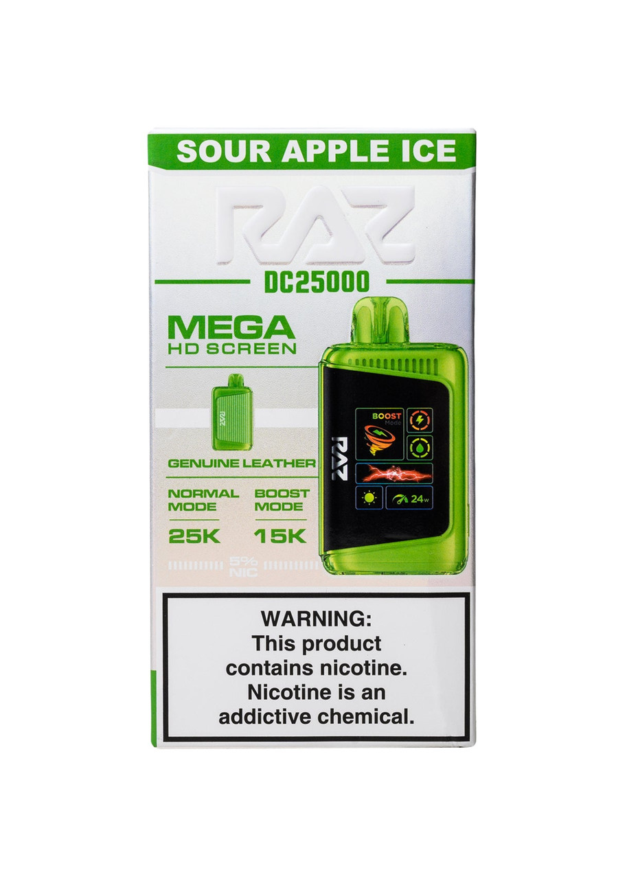 RAZ DC25000 Sour Apple Ice | GetPop