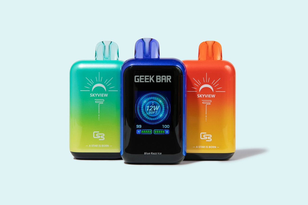 geek bar skyview 25000 puffs disposable vape 25K Sky Walker Flavor:Summer Grape (Leo) Geek Bar Pulse 15000 100ml