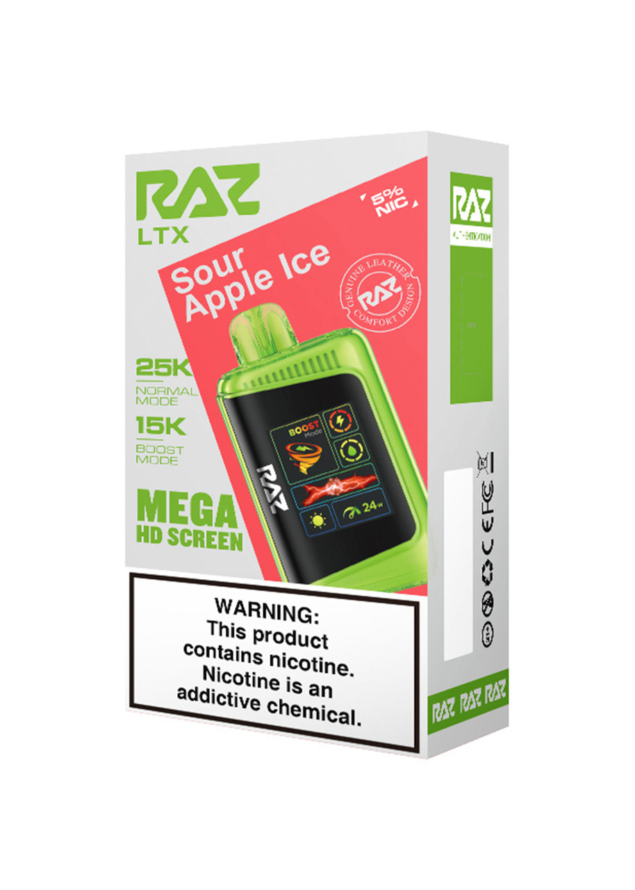 RAZ LTX 25K Sour Apple Ice | GetPop