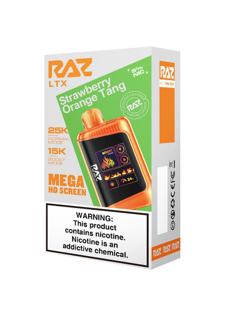 strawberry orange tang raz vape LTX 25K Color:BLACK Foger Switch Pro Pod wax