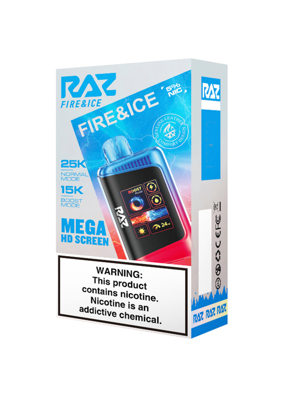 raz ltx fire and ice flavor 25K What Disposable Vapes Are NEW ITEM Choose Flavor:Yellow Lemon