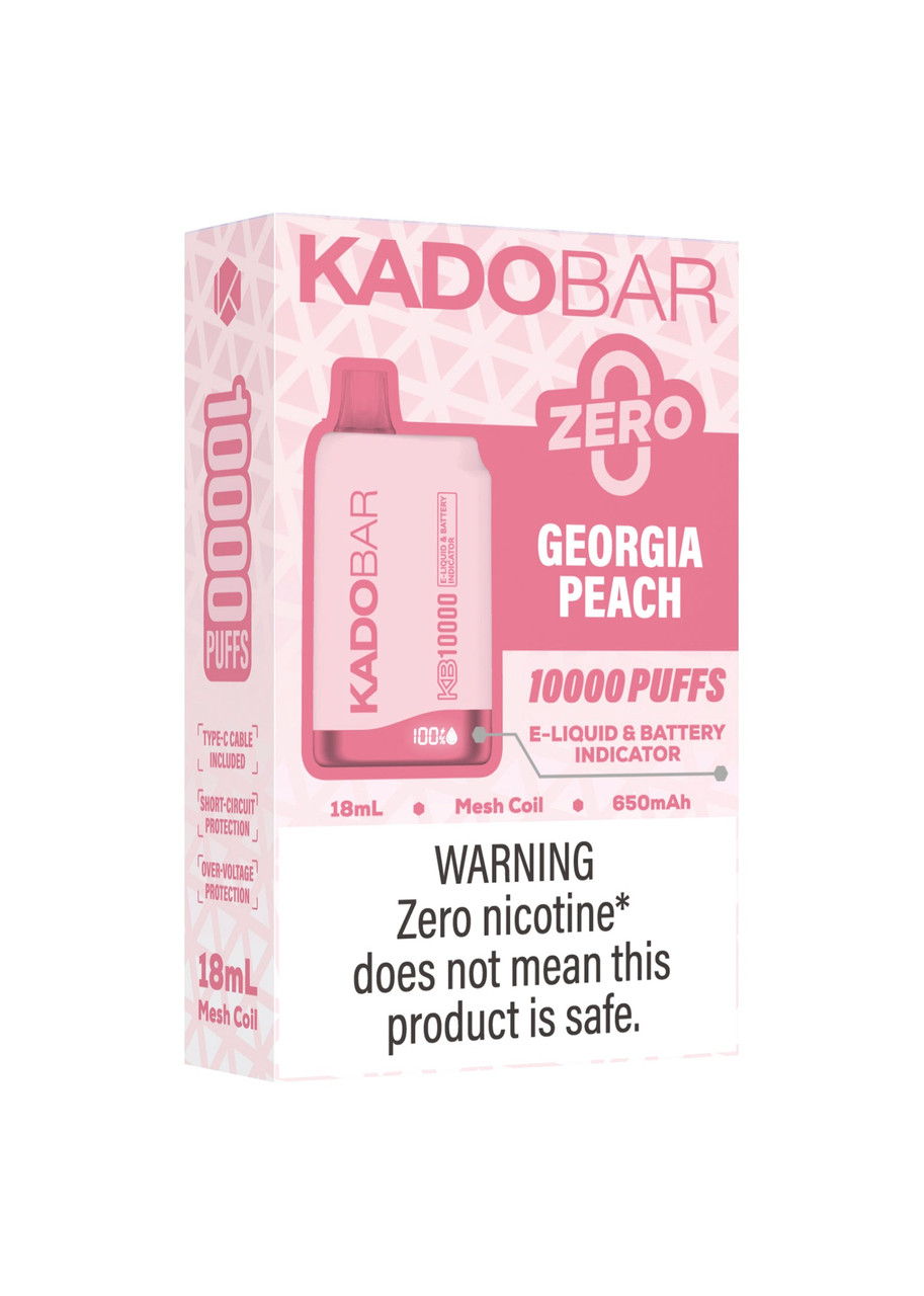 Kado Bar KB10000 ZERO Georgia Peach 0% | GetPop