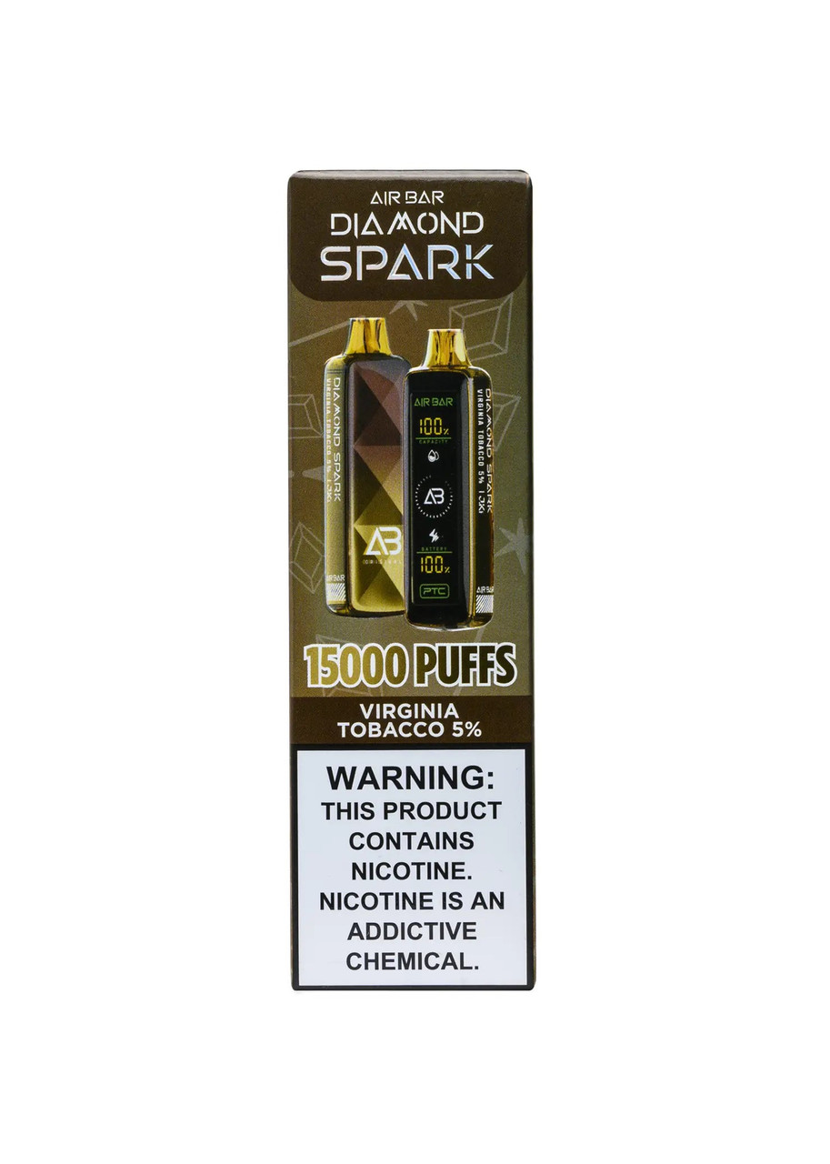 希少！KaijinArt Vaping-eonシャワーズ風　テクスチャーホロ Air Bar Diamond Spark 15K Virginia Tobacco | GetPop