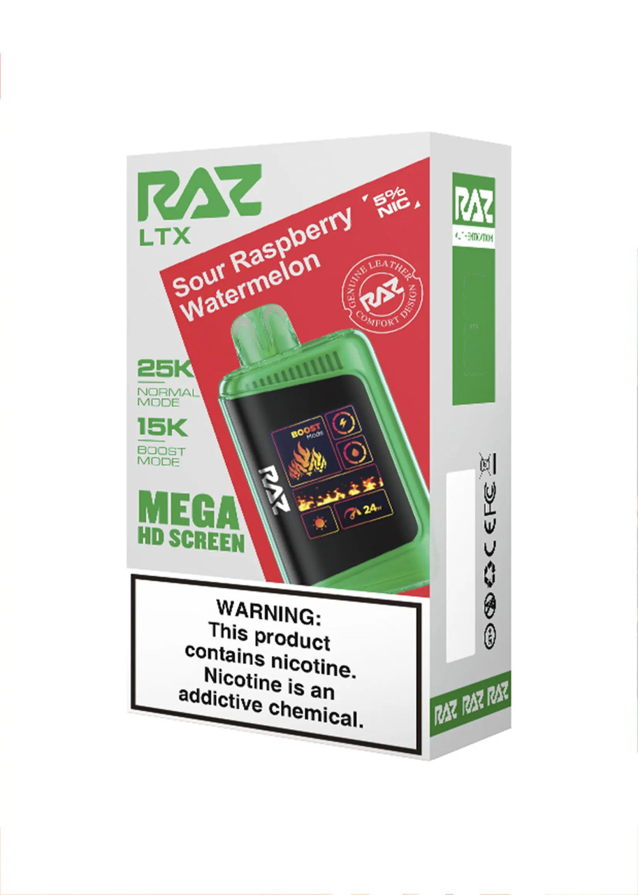 RAZ LTX 25K Sour Raspberry Watermelon | GetPop