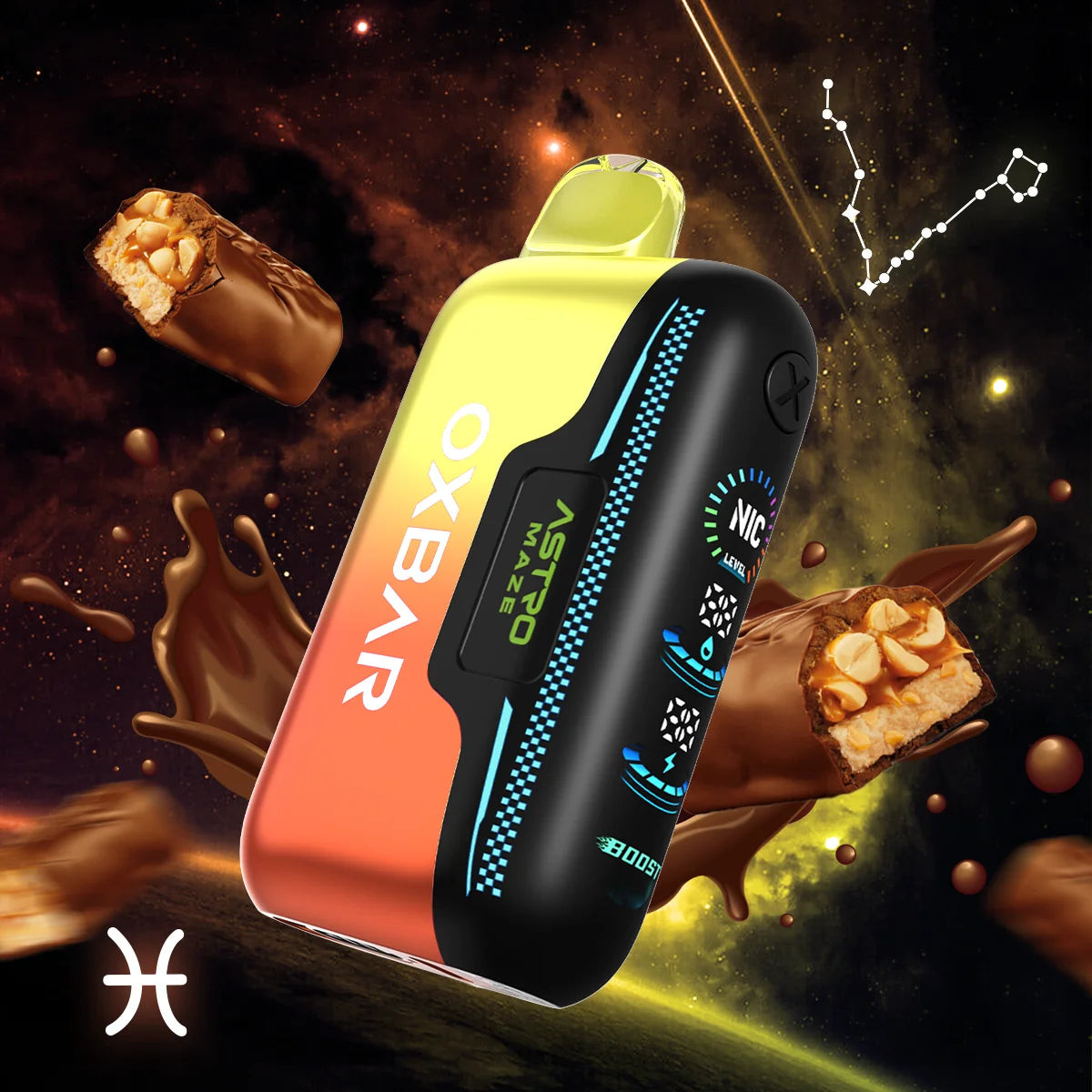 マザーオブパール ツイスター  オルゴナイト Oxbar Astro Maze 50K Snicker Diddler (Chewy Nougat Custard) | GetPop