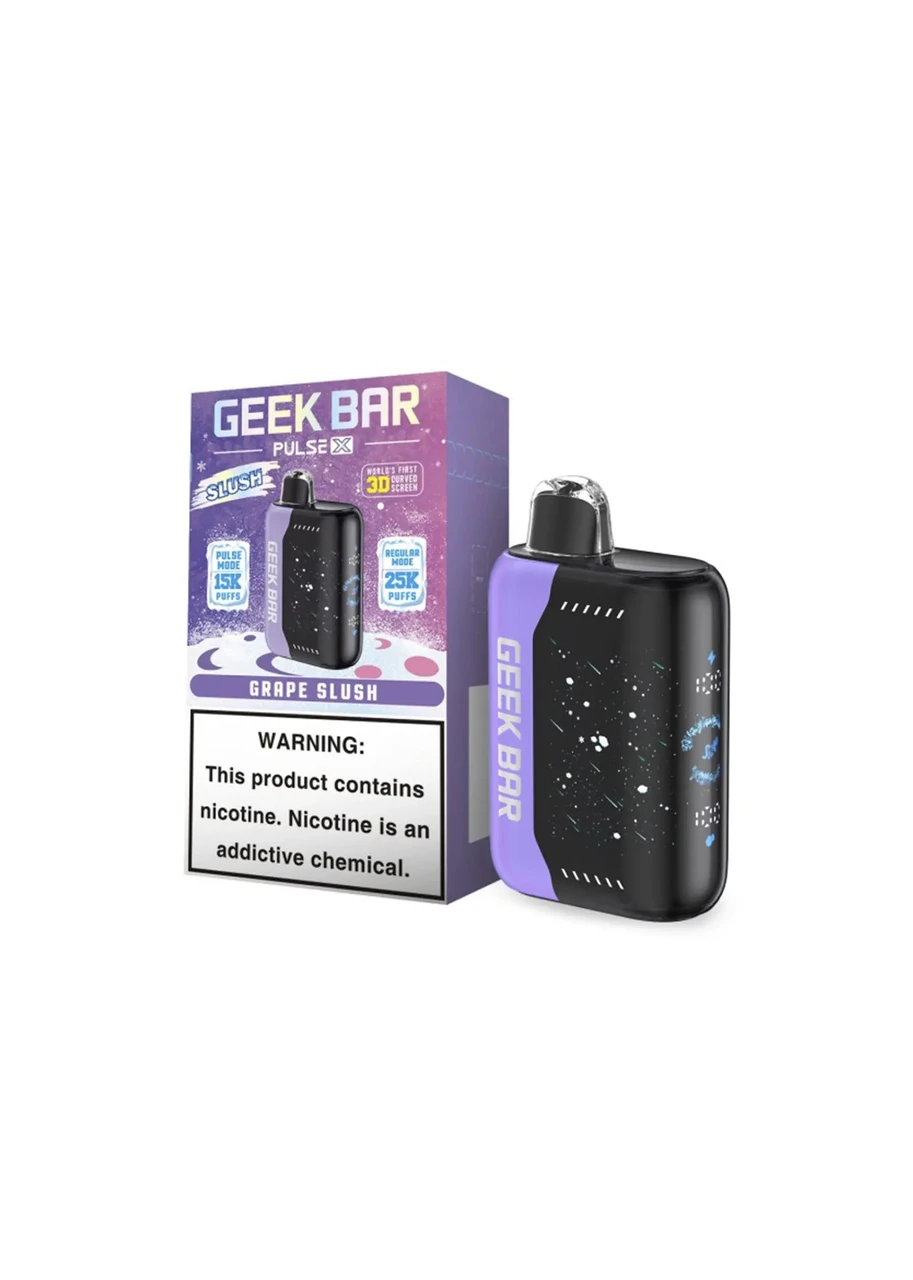 geek bar grape flavor Pulse X 25K Slush FLAVORS:STRAWBERRY BXLL Blueberry Watermelon Blackberry B Pop Geek