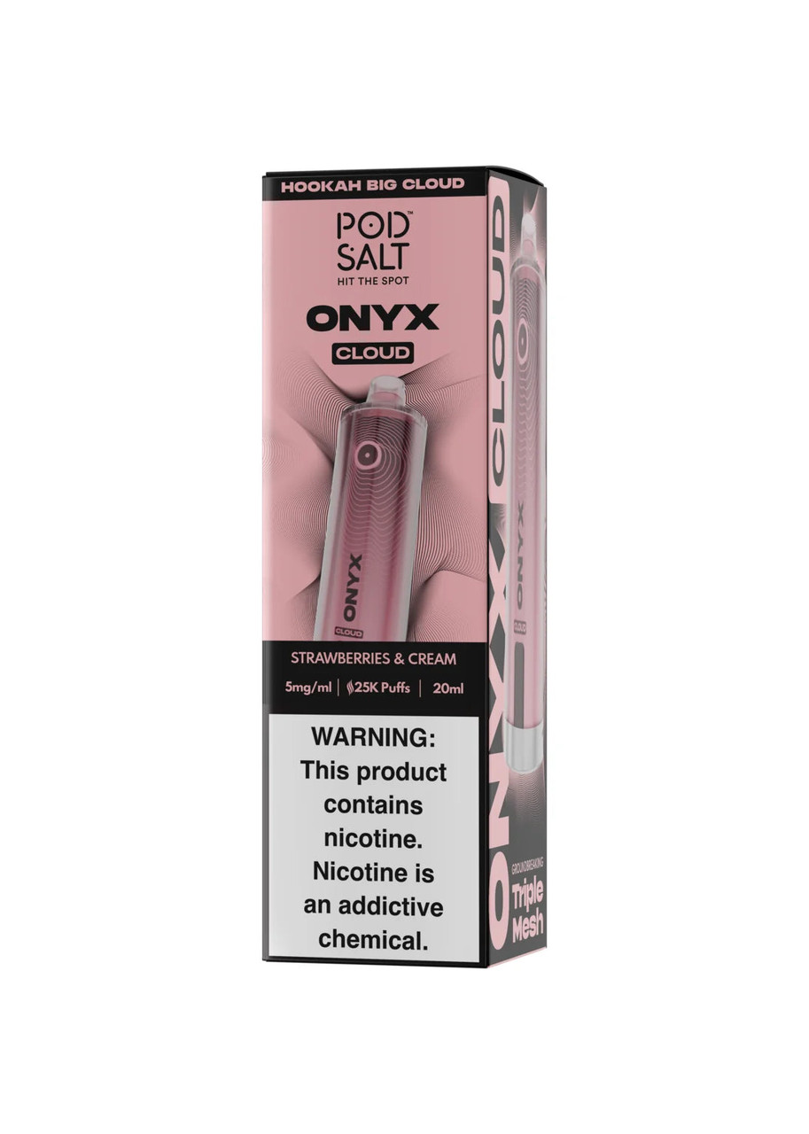 onyx pod salt vape Cloud 25K Strawberries and Cream Choose Flavor:Miami Mint / Mint Smoothie crystal plus vape review Element Pure Live Disposable