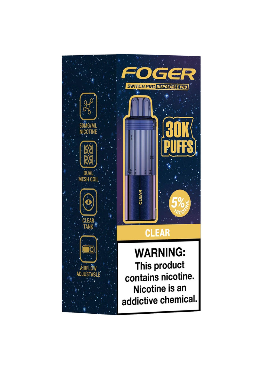 foger clear pod Switch Pro 30K Flavour-Lemon Flavors:STRAW GUAVA Blue Slush HUMBLE X