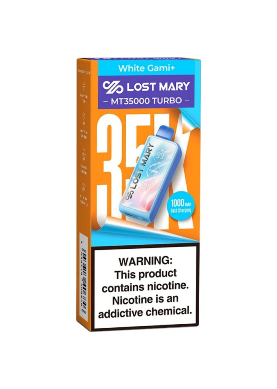 Lost Mary MT35000 Turbo White Gami Plus | GetPop