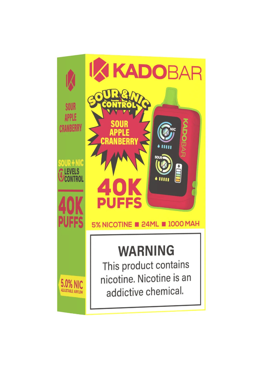 Kado Bar NI40K Sour-Nic Control Sour Apple Cranberry | GetPop
