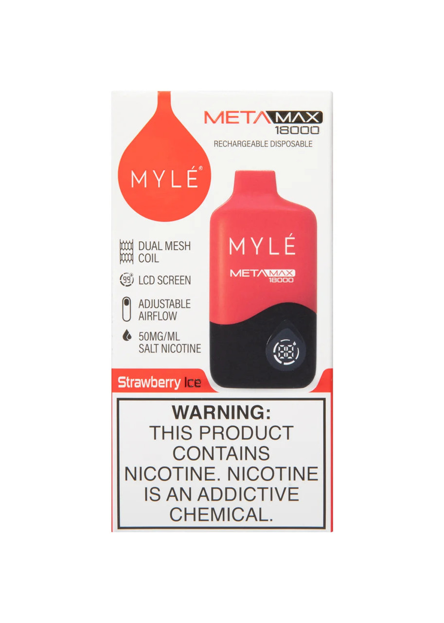 MYLE Meta Max 18K Strawberry Ice | GetPop