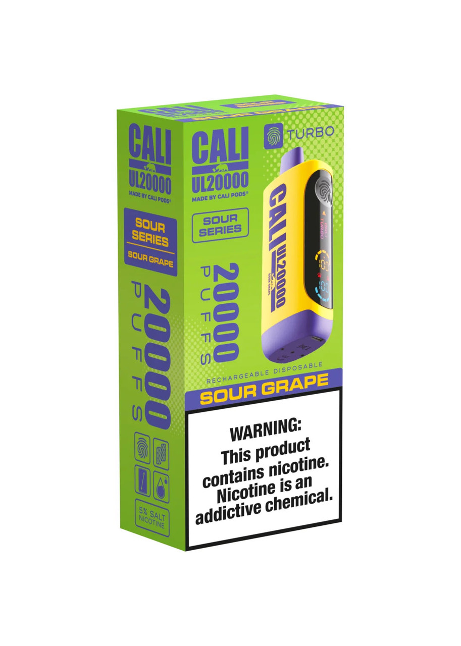 cali flavors vape UL20000 Sour Grape Flavors:Sour Grape Ice Flavour:Custard Geek Bar Pulse Vape