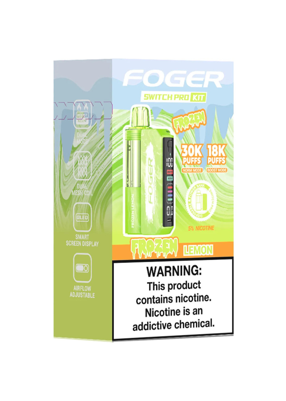 foger vape frozen lemon Switch Pro 30K Kit Flavors:APPLE Vape With Screen Blue Rancher Foger Vape