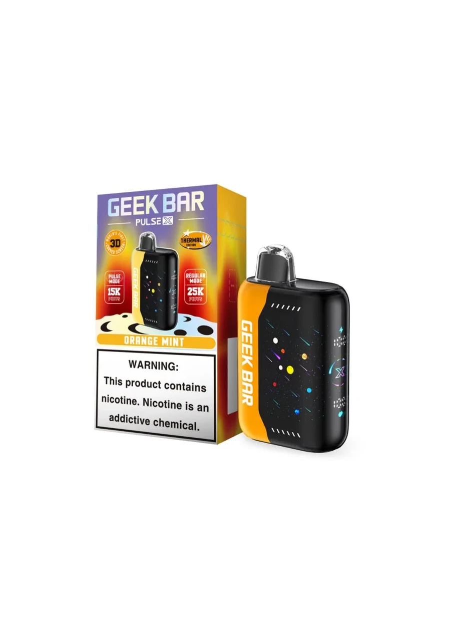 geek bar x 25000 Pulse 25K Orange Mint Flavor:Strawberry Bull Flavour-Energy Drinks What Flavor Is Twisted