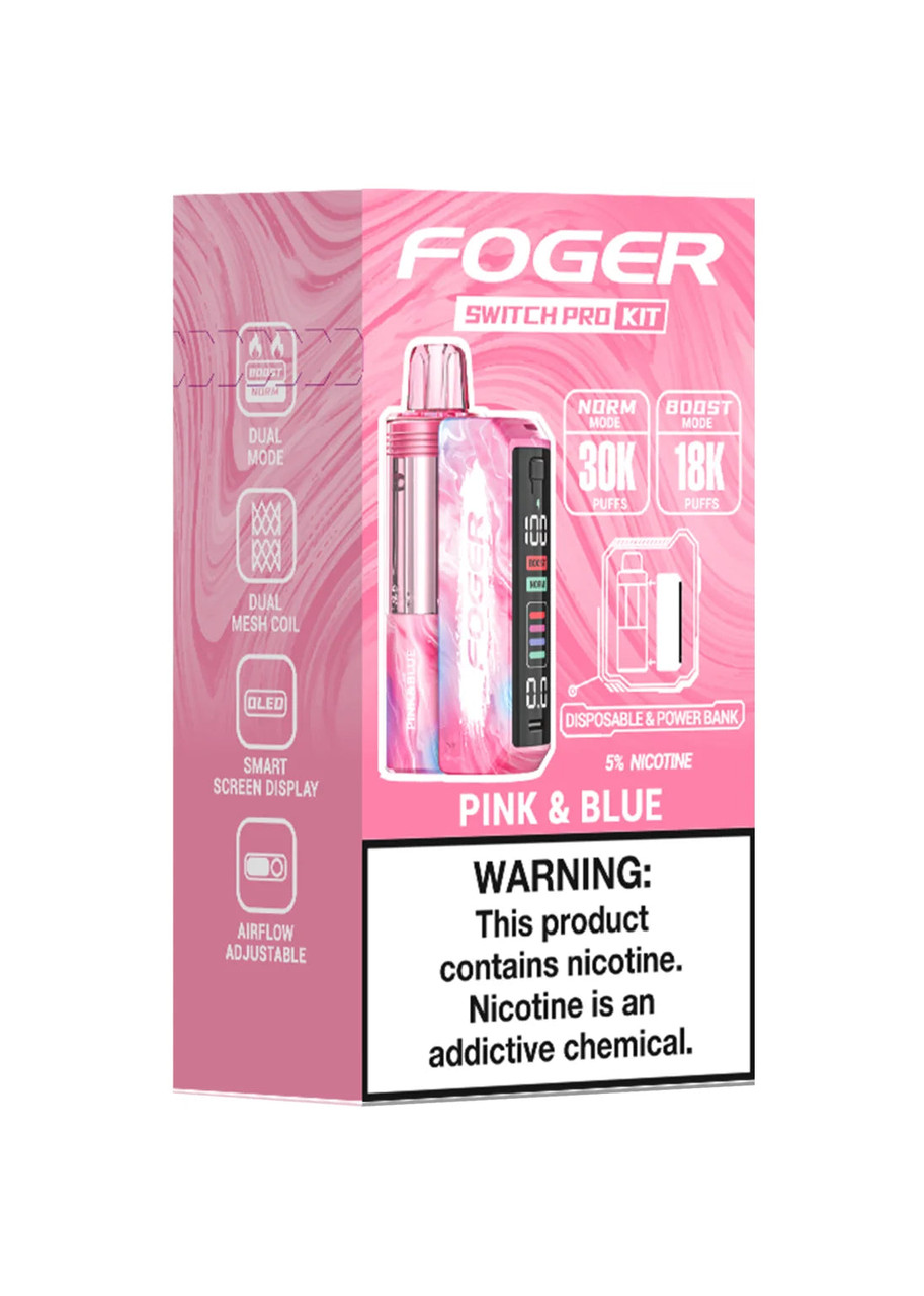 pink and blue foger flavor Switch Pro 30K Kit cbd oil Select Flavor ::Red Apple Air Bar Nex vs.