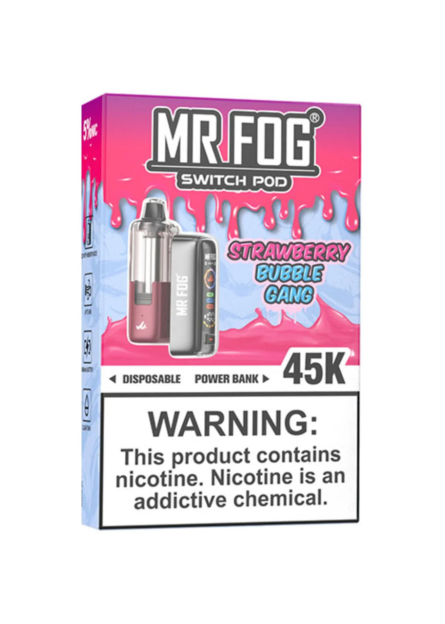 bubble gang mr fog switch Pod 45K Kit Strawberry Toasted Banana — Lost blue crushed berries Flavors:OG Mnster
