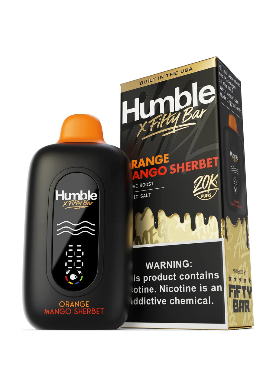 fifty bar vape omg smoothie x Humble 20K Orange Mango Sherbet Flavour:Mixed Berries emailsegment_disposables RELX Pod Pro 2